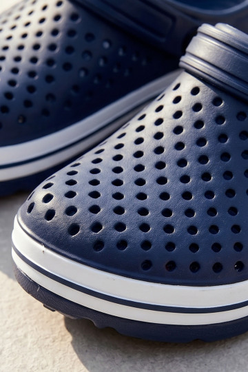 Lichte heren donkerblauwe slippers Tai Turiravena 2