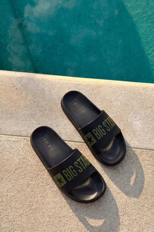 Schwarze Herren-Slipper "Big Star SS174359"