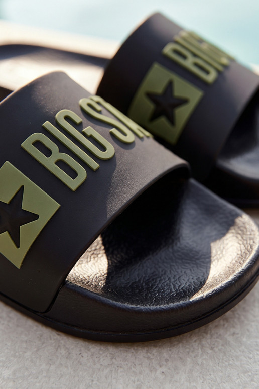 Schwarze Herren-Slipper "Big Star SS174359"