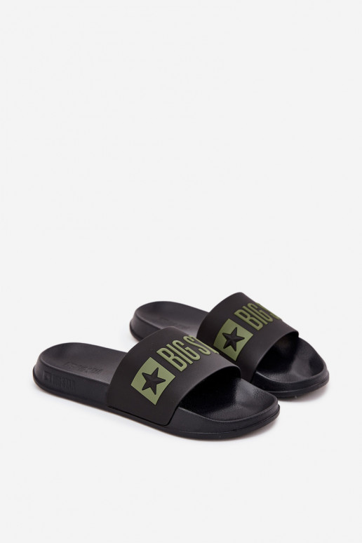 Schwarze Herren-Slipper "Big Star SS174359"