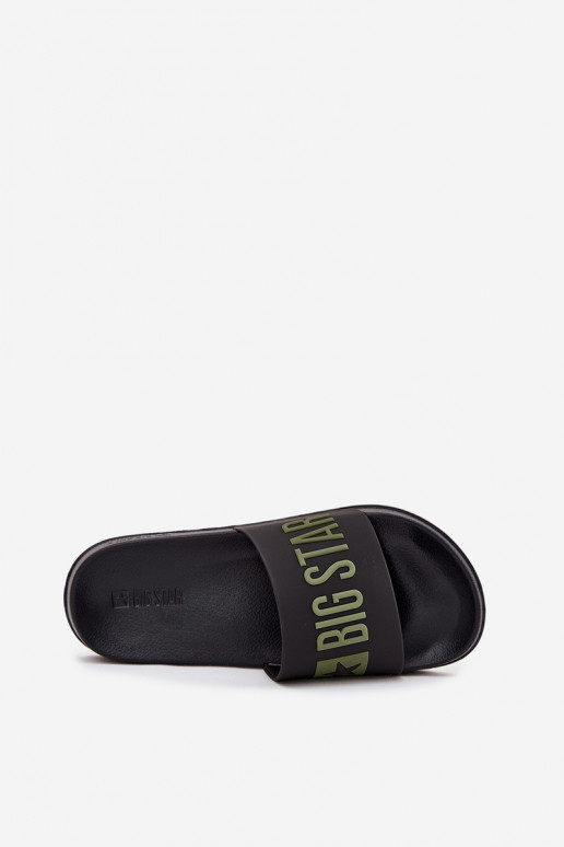 Zwarte heren slippers "Big Star SS174359"