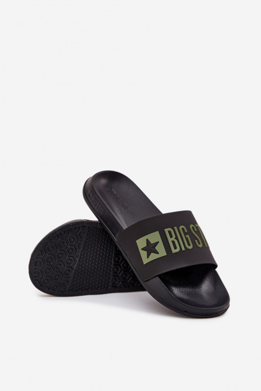 Chaussons pour hommes noires "Big Star SS174359"