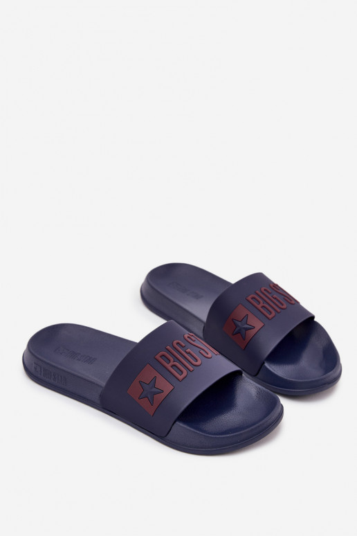 Donkerblauwe heren slippers "Big Star SS174361"