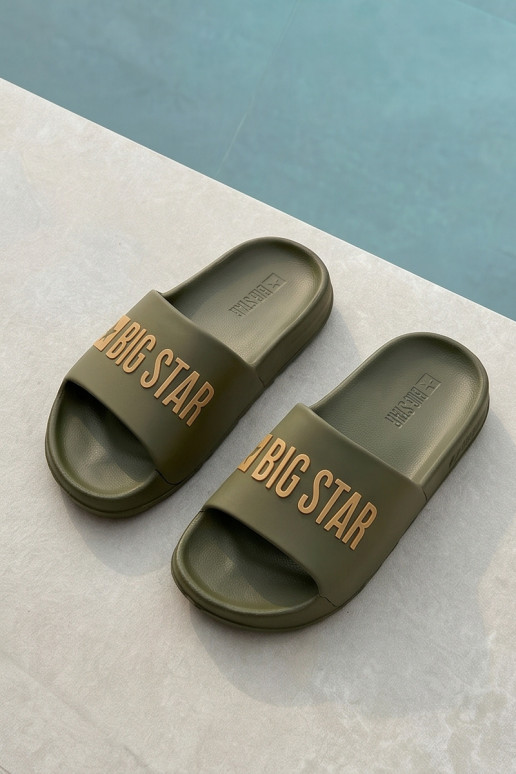 Chaussons pour hommes verts "Big Star SS174360"