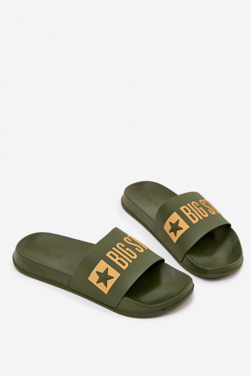Chaussons pour hommes verts "Big Star SS174360"