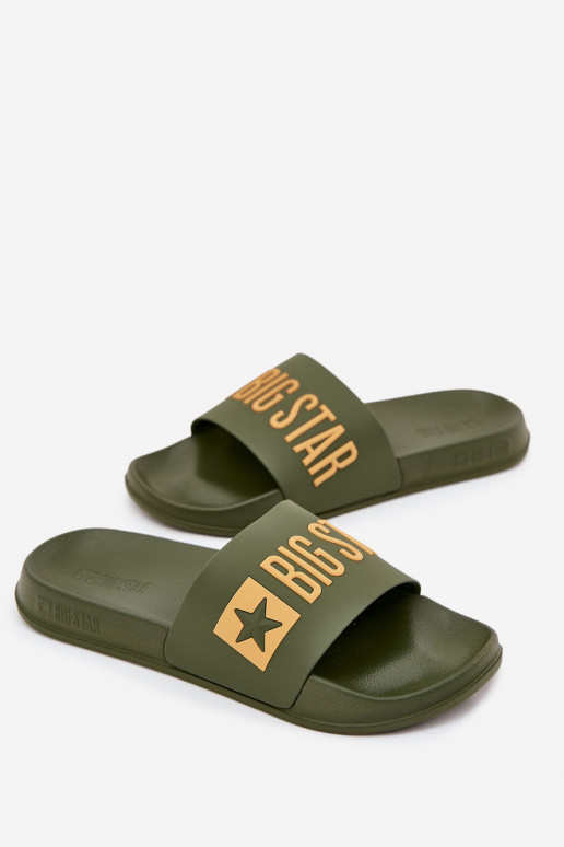 Chaussons pour hommes verts "Big Star SS174360"