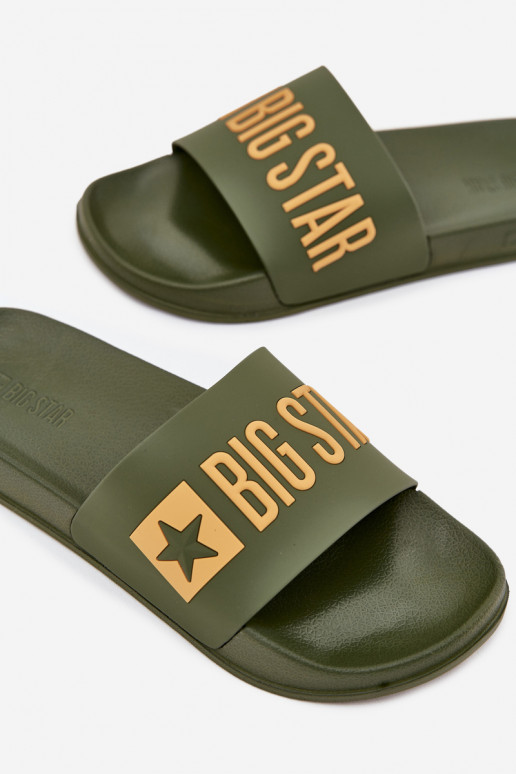 Chaussons pour hommes verts "Big Star SS174360"