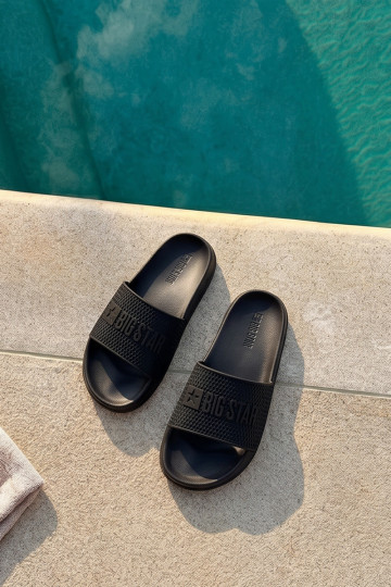 claquettes pour hommes avec semelle légère Big Star SS174356 noires 2