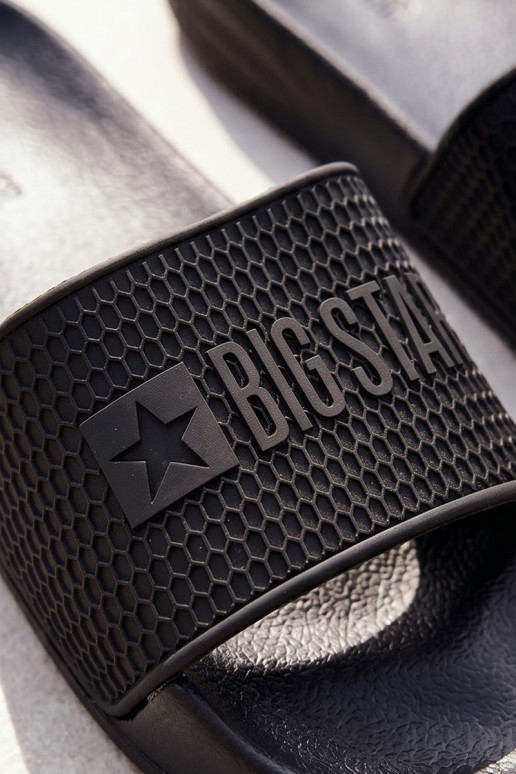 Herren Slipper auf leichtem Sohle Big Star SS174356 in Schwarz