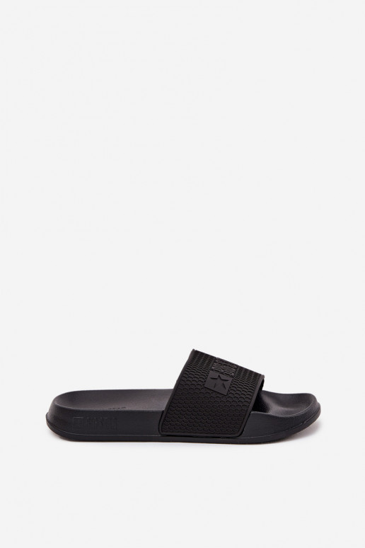 Herren Slipper auf leichtem Sohle Big Star SS174356 in Schwarz