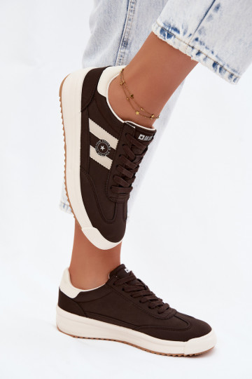 Sportliche Schuhe für Damen Big Star UU274024 in Schokoladenfarbe