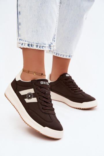 Sportliche Schuhe für Damen Big Star UU274024 in Schokoladenfarbe 2