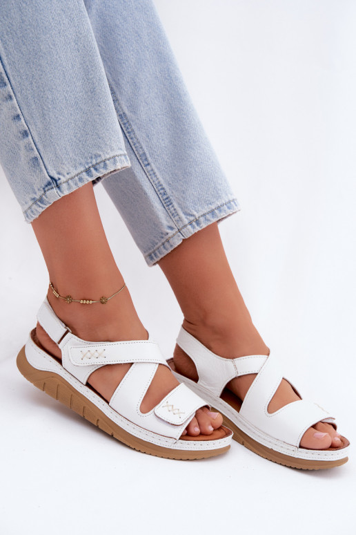 Sandales blanches pour femmes avec plateforme