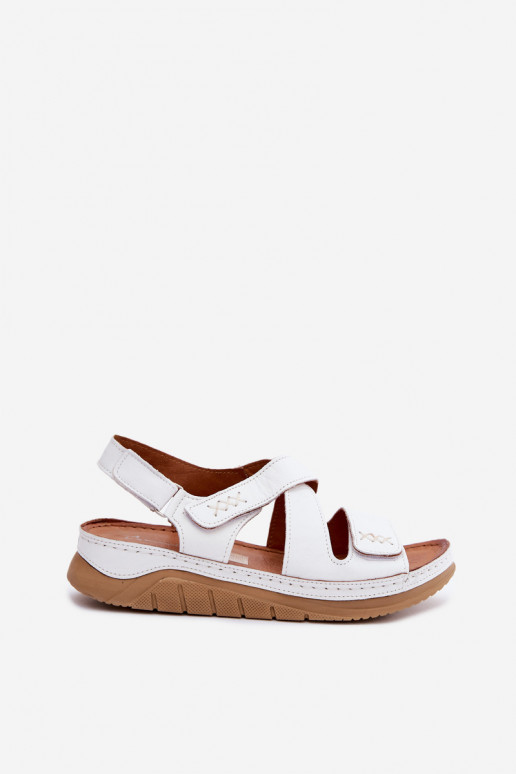 Sandales blanches pour femmes avec plateforme