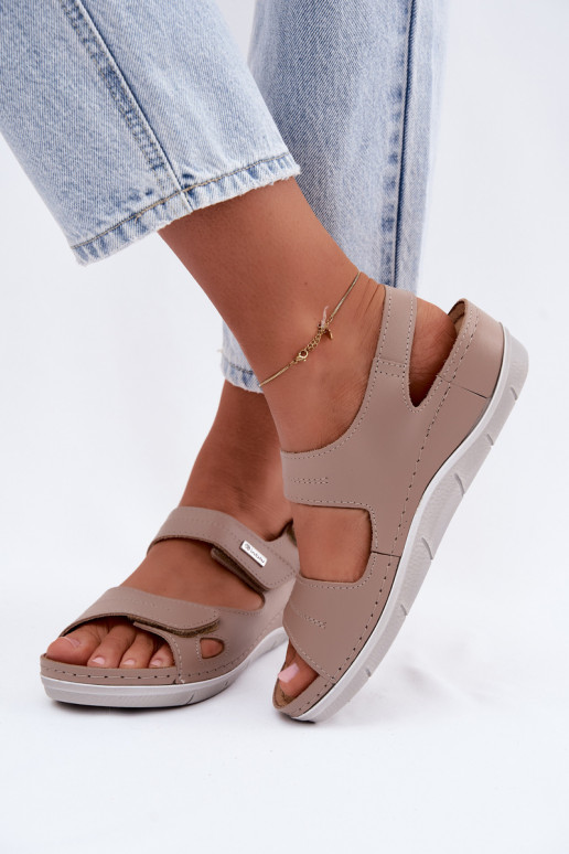 Bruine dames sandalen Inblu