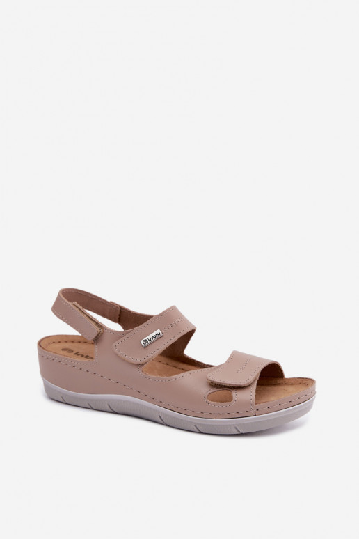 Bruine dames sandalen Inblu
