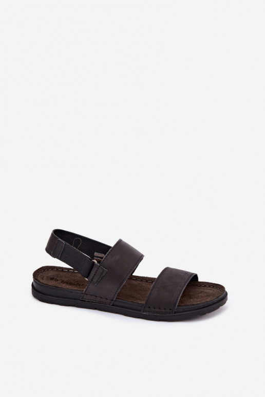 Sandales noires pour hommes INBLU