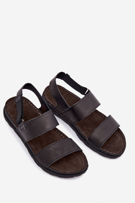 Schwarze Herren-Sandalen INBLU