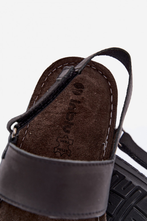 Schwarze Herren-Sandalen INBLU
