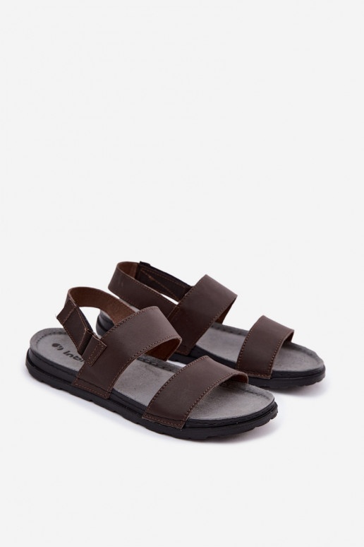 Sandales brun foncé pour hommes INBLU