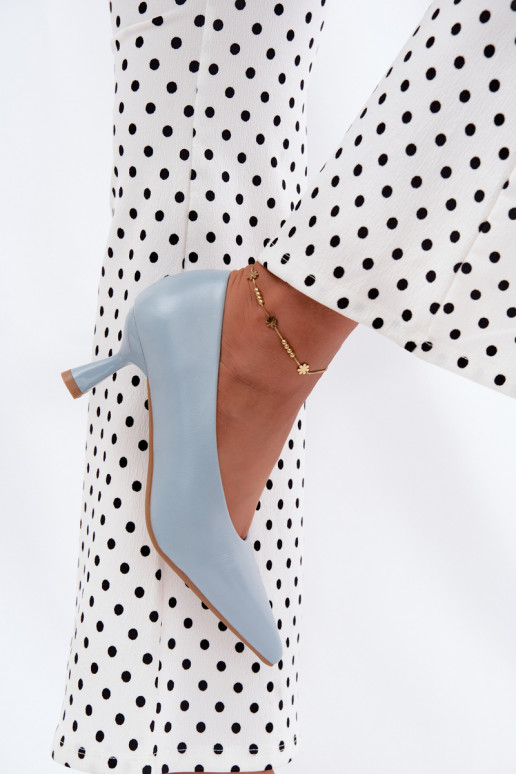 Spitze Schuhe mit Absätzen in Blau Silenta