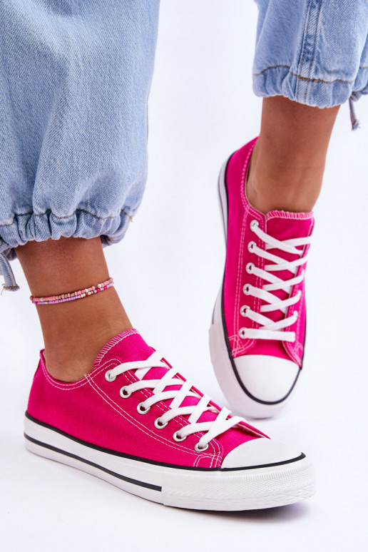 Baskets basses classiques pour femmes en rose Vegas
