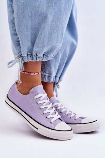 Klassieke lage dames sneakers in paars Vegas