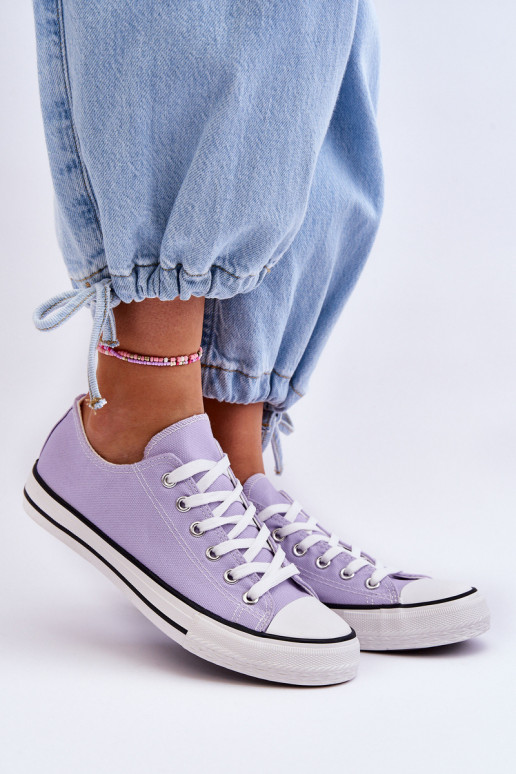 Klassische niedrige Damensneaker in Lila Vegas