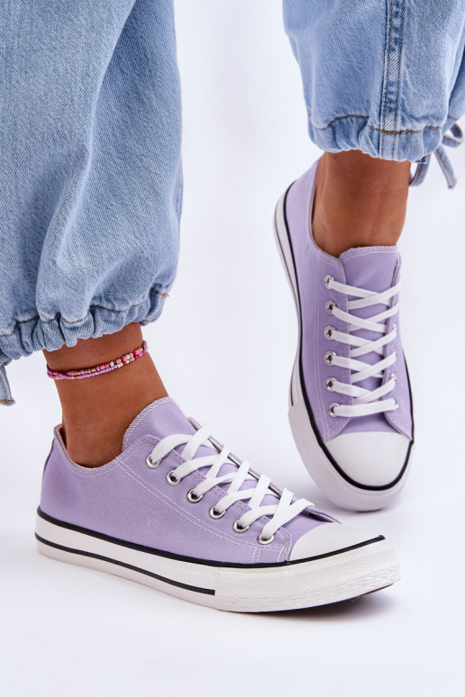 Klassische niedrige Damensneaker in Lila Vegas