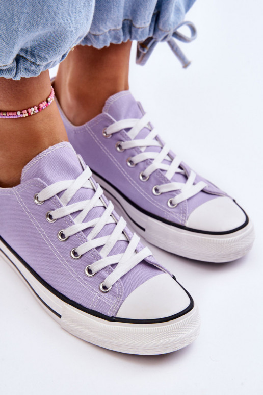 Klassieke lage dames sneakers in paars Vegas