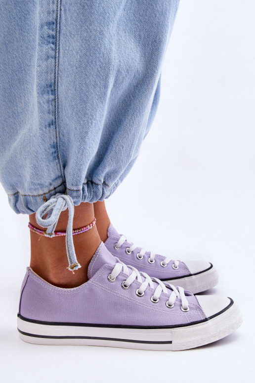 Klassische niedrige Damensneaker in Lila Vegas
