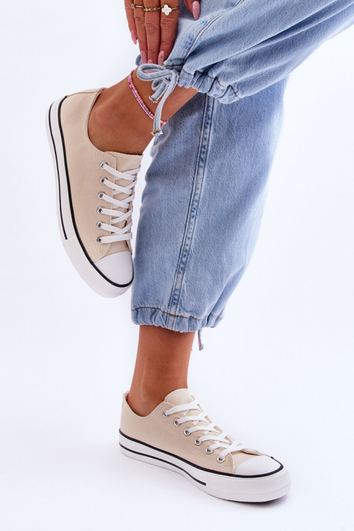 Baskets basses classiques pour femmes en ivoire Vegas