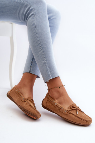 Mocassins élégants marron en daim Si Passione 2