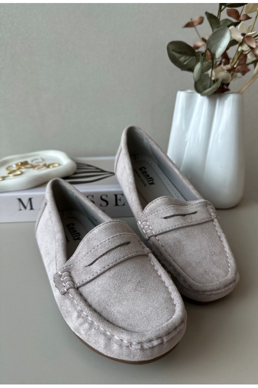 Elegante lila Damensuede-Mokassins Lenvie