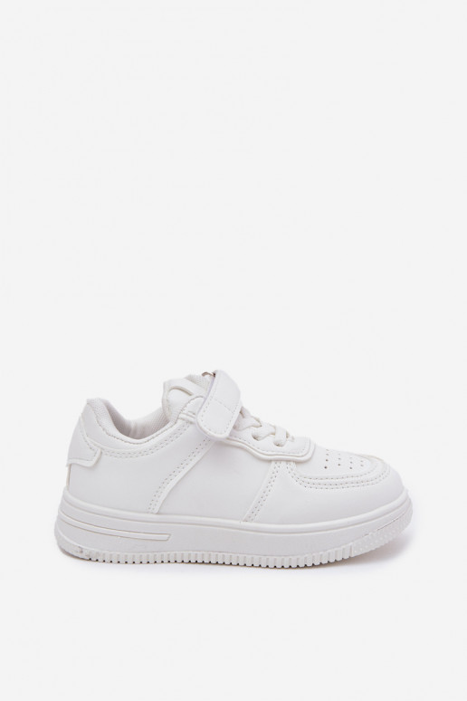 Kinder weiße Sneaker aus Kunstleder Liora