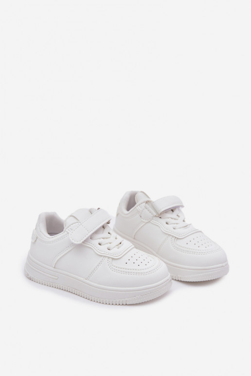 Kinder weiße Sneaker aus Kunstleder Liora