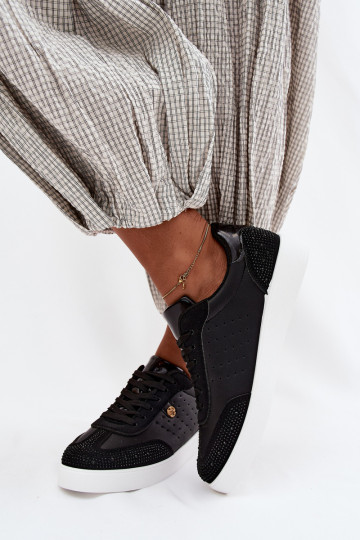Chaussures modèle baskets Féminin Avec décoration couleur noire Soothe 2