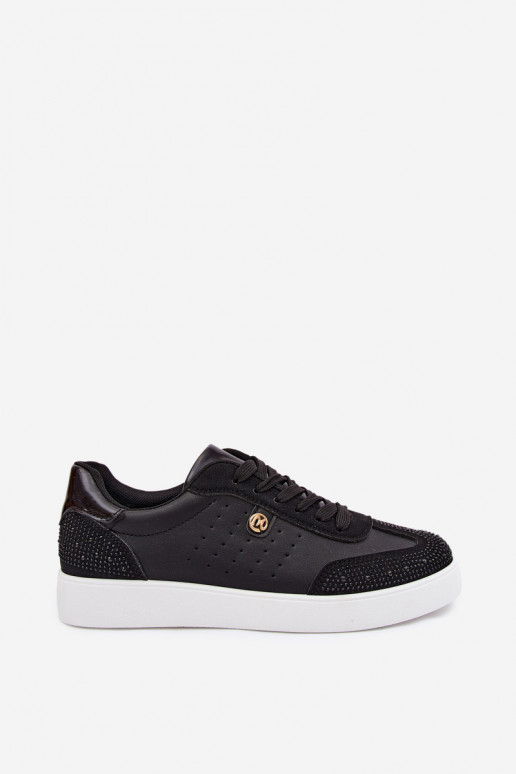 Chaussures modèle baskets Féminin Avec décoration couleur noire Soothe
