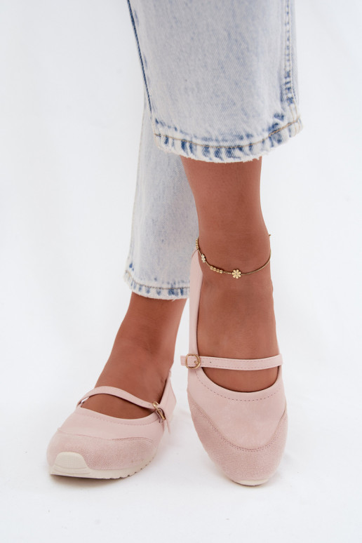 Ballerines Style sportif avec des sangles couleur rose Charmy
