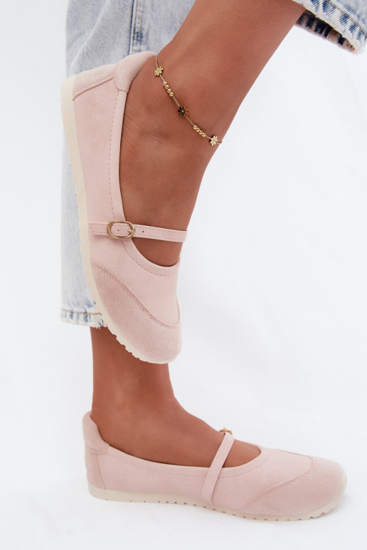 Ballerines Style sportif avec des sangles couleur rose Charmy