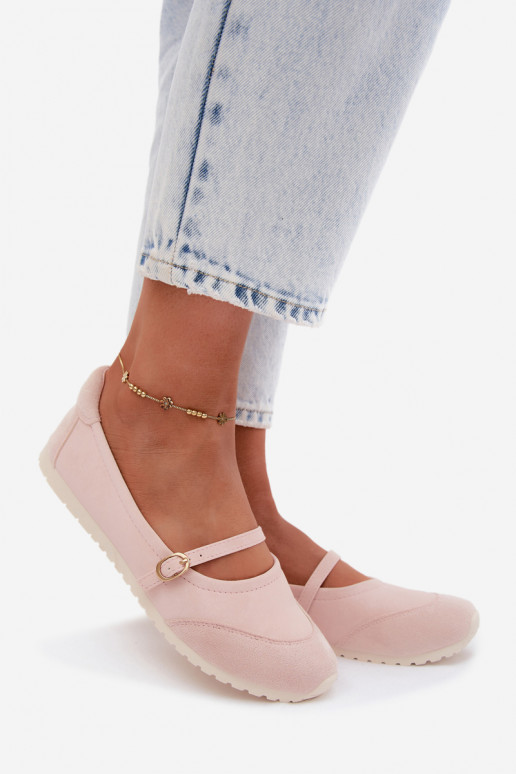 Ballerines Style sportif avec des sangles couleur rose Charmy