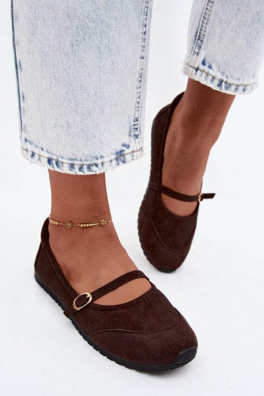 Ballerinas Sportlicher Stil mit Riemen CzekoladoZue Charmy