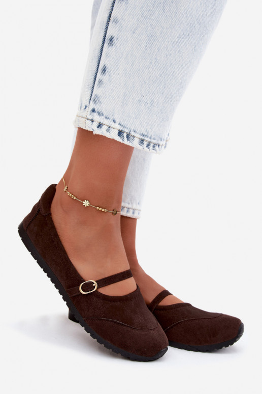 Ballerinas Sportlicher Stil mit Riemen CzekoladoZue Charmy