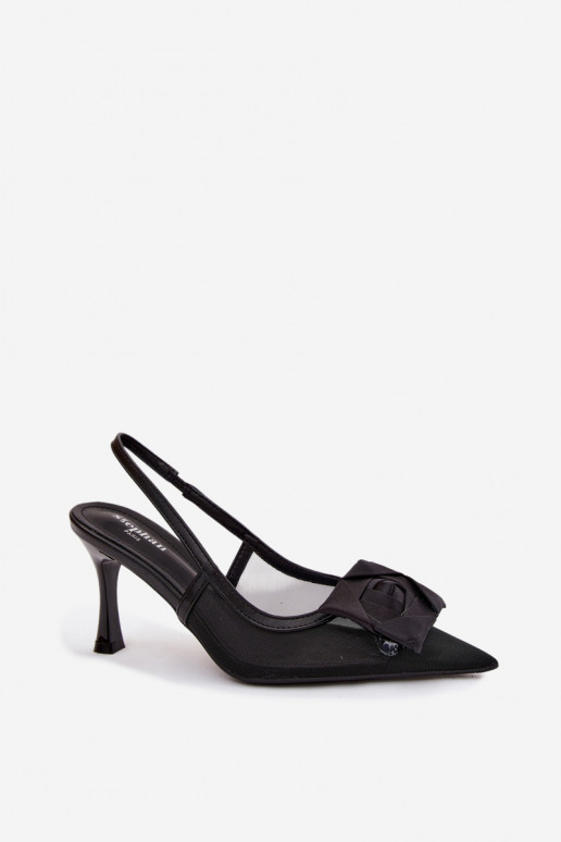 Gaas sandalen met ornamenten met hakken Typu Klepsydra zInart Jasmina