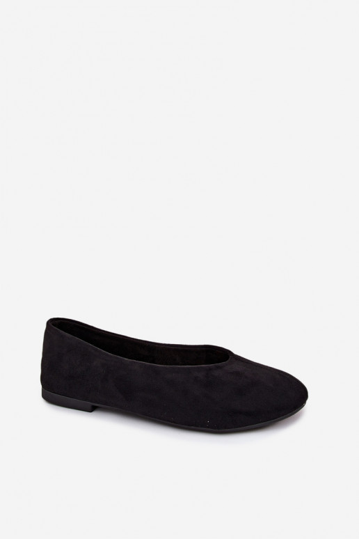 Ballerines noires en daim synthétique Camdena