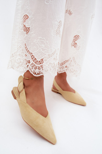 Gele ballerina's met gespen Tanelia 2