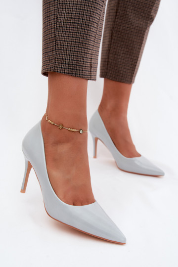 Chaussures à talons hauts bleues en cuir synthétique avec effet verni Tropessa 2