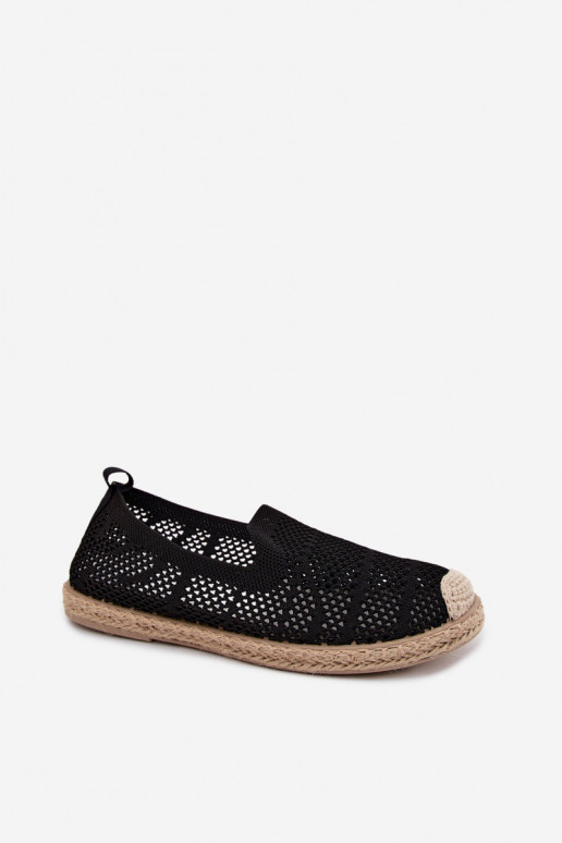 Schwarze Spitzen-ESPADRILLES Candessa