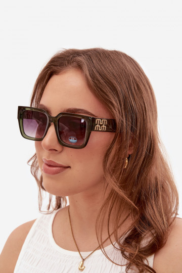 Lunettes de soleil vertes pour femmes 2