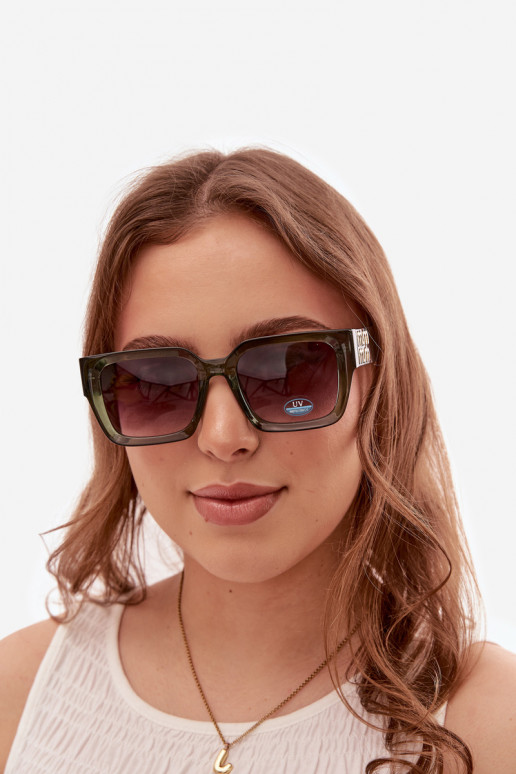 Damen grüne Sonnenbrille